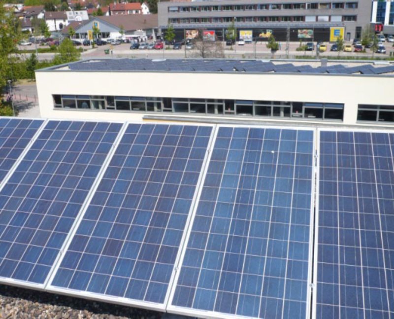 Auf dem Dach des Hauptgebäudes des Gymnasiums, Blick nach Nordosten